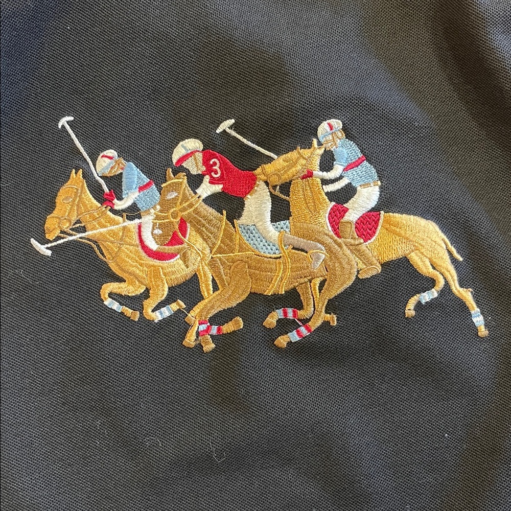 Polo Ralph Lauren Triple Pony Challenge Cup Polo #3 Black M/L